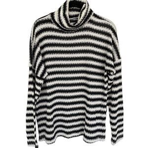 Revolve Women's Turtleneck Sweater Striped Long Sleeve Sz S NWT Nautical